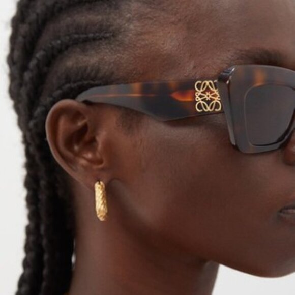 NEW LW40145F 52A, LOEWE CAT EYE HAVANA BROWN SUNGLASSES LOEWE main image 5